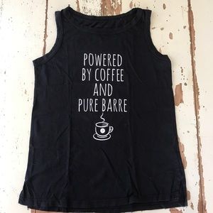 Pure Barre Black Cotton Tank Top Size Medium
